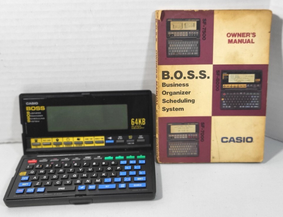 Vintage Casio SF-8000 B.O.S.S W/ Owner's Manual Works Great & 3