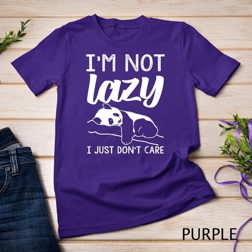 lazy shirts for women - i'm not lazy, i just don't care T-Shirt Unisex T-shirt - Picture 10 of 15