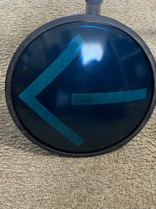 Kopp Glass 12 Inch Green / Blue Arrow Traffic Light Lens with Gasket