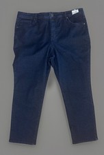 Brand New WOMEN'S Size 18W Petite TERRA  SKY Straight Leg DARK WASH Jeans