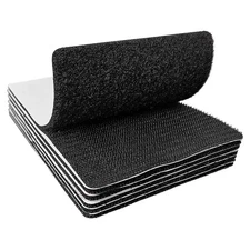 4x6 inch Hook and Loop Strips with Adhesive, Nylon Heavy Duty Hook and Loop T...