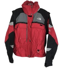 The North Face Jacket Womens 10 Red Steep Tech Extreme Gear Ski Snowboard Black