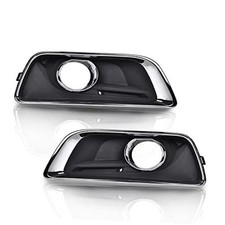 Fog Light Cover Trim Pair Fit 2013-2016 Chevy Malibu  W/ Fog Light Hole AMZ 