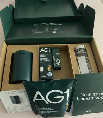 AG1 Welcome Kit Nahrungsergänzung Pulver Monatsvorrat, Travel Packs 5, D3+K2