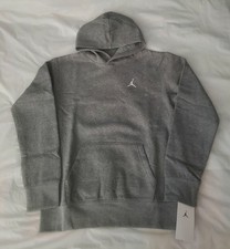 Air Jordan Heather Gray Boys Pullover Jumpman Hoodie Size Youth Large NWT