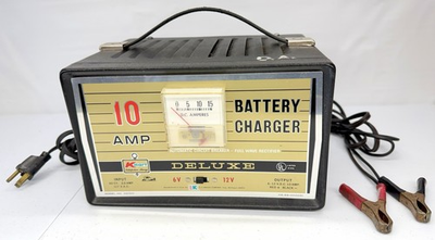 #ad Vintage K mart Deluxe 10 Amp Battery Charger 6V 12V Car Truck Marine USA Made $89.89