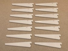Elfa Sweden twin slot shelf brackets white 220mm x14