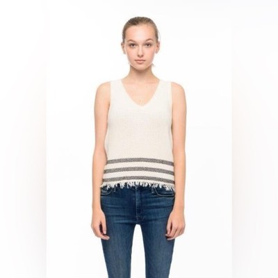 John + Jenn Milo's Sweater Tank NWOT XS layer neutral scandi girl essential