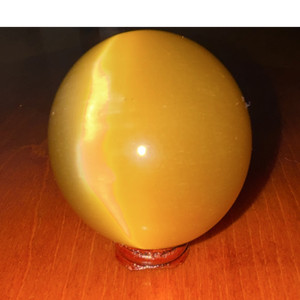 Polished Yellow Crystal/Mineral Sphere Ball Crystal Sphere reiki 