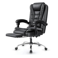 Executive Office Chair Footrest High Back Desk Chair Ergonomic Recliner Computer