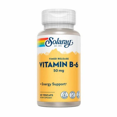 Vitamin B-6 60 Caps 50 mg by Solaray