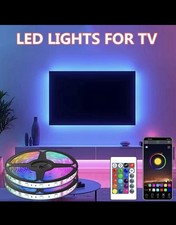 5M RGB USB 5V LED Backlight Ribbon with APP Remote Control for TV Etc BRAND NEW!