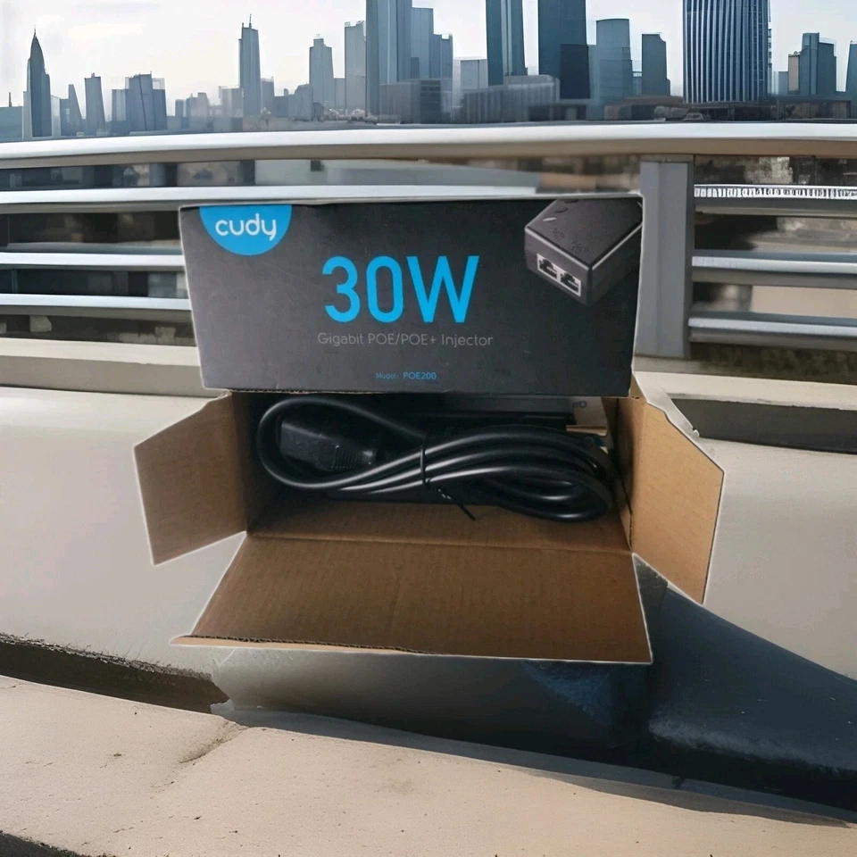 Cudy New 30W Gigabit PoE Injector Adapter, 30W 10/100/1000Mbps RJ-45, IEEE - Image 4 of 4