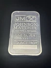 Silver 1 Oz Johnson Matthey 999 Fine Silver Bullion One Troy Ounce