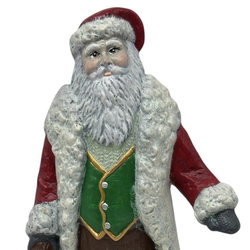 Vintage Gare? Ceramic Old World Santa Figurine Statue Hand Painted 10” Tall - Picture 3 of 13