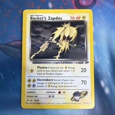 Pokemon Rocket's Zapdos 15/132 Gym Challenge Holo