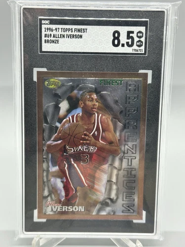 1996-97 Topps Finest - Bronze #69 Allen Iverson (RC) SGC 8.5