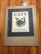 CATS A Portfolio 1943 Clare Turlay Newberry 16 Drawings Lithographs 14"x11.5"