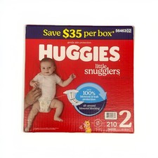 Huggies Little Snugglers Size 2 Diapers 210 Ct 12  18 lb Fast Ship