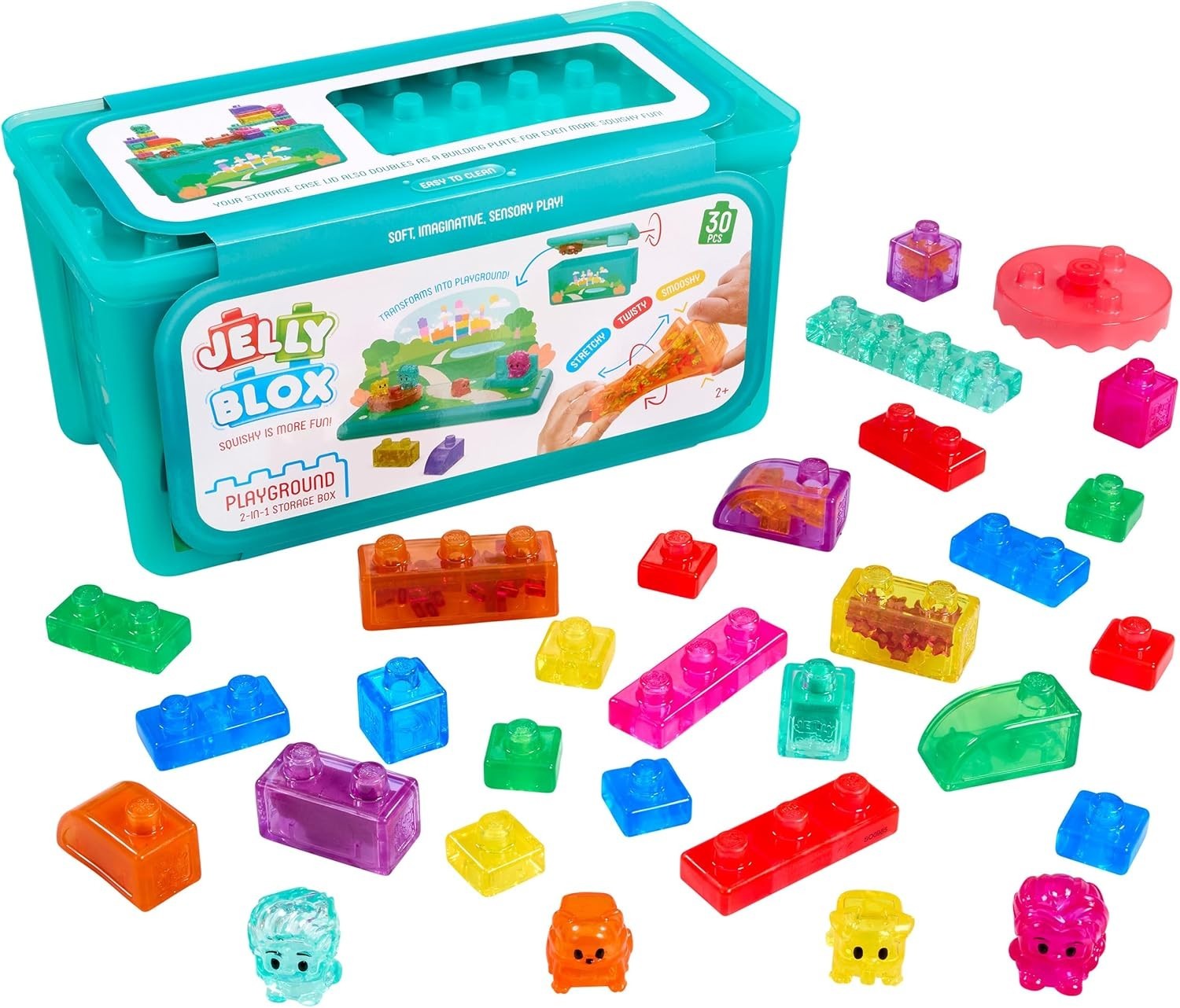 Jelly BLOX boîte de blocs sensoriels à emporter en voyage en famille