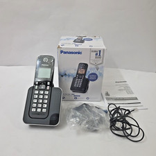 Panasonic KX-TGC350 Black Cordless Phone System Single Handset Open Box