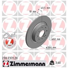 2x Bremsscheibe hinten für Opel Adam M13 Corsa E X15 | 26211654
