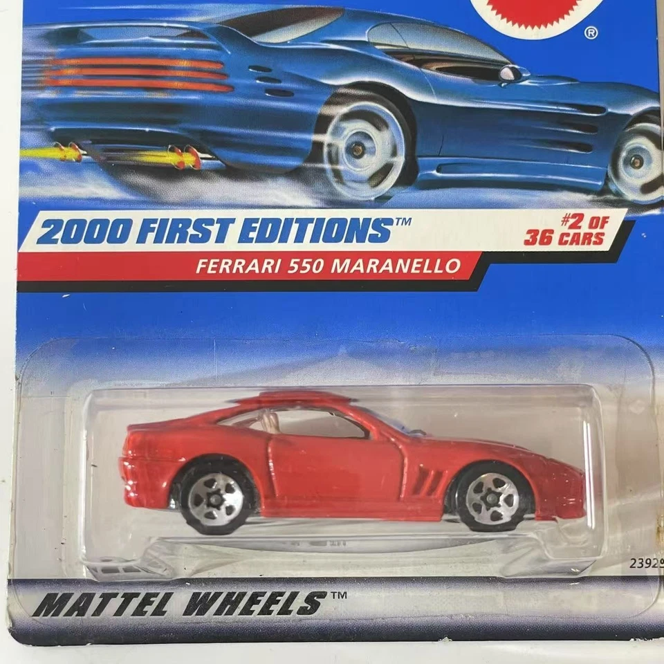 Ferrari 550 Maranello rojo Hot Wheels 2000 primeras ediciones 2/36 NUEVO EN TARJETA Foto 2 de 4