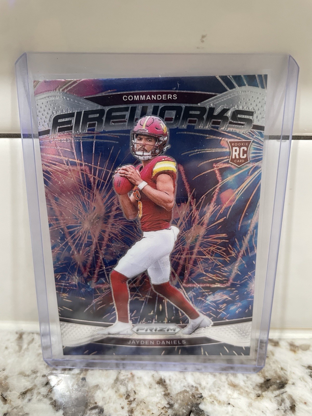 2024 Panini Prizm - Fireworks Jayden Daniels #24 (RC)