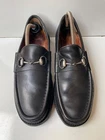 Gucci Horsebit Black Leather Men's Shoes Lug Sole USA 8.5 / UK 8 D