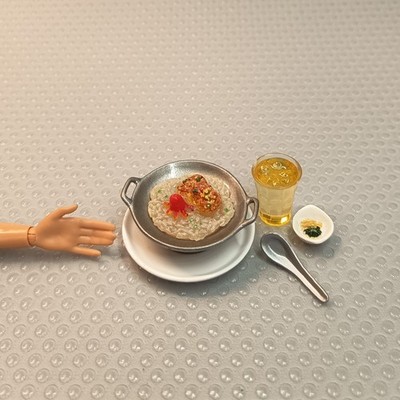 Re-ment Miniature Meshi Cafe JAPANESE RICE SOUP MEAL Figure Barbie Dollhouse Toy
