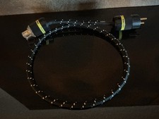 HiFi  Netzkabel WSS -  1 M Schwarz Goldkabel N25TC