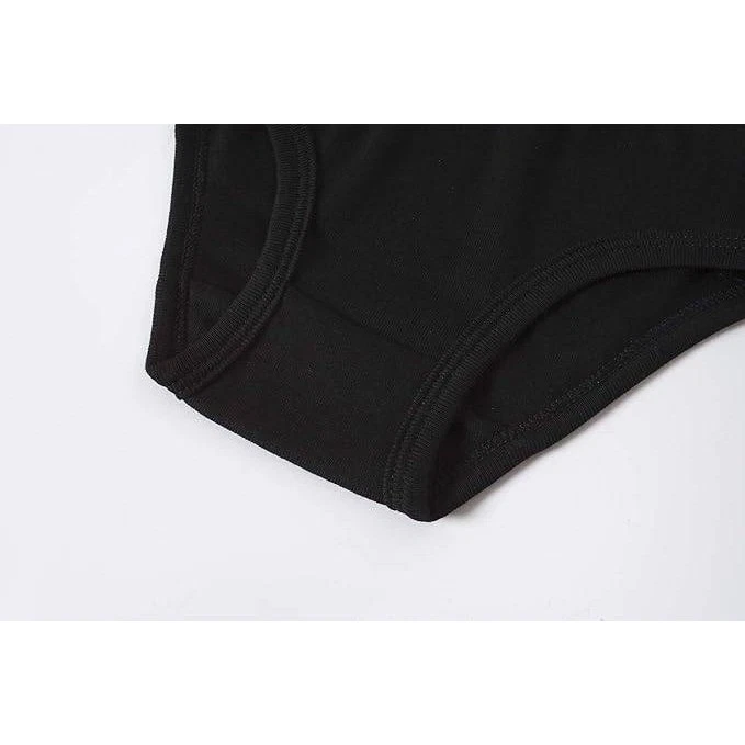 Girls Cotton Underwear Size 12 Black Panties Briefs 5 Pack New Kids - Image 3 of 4