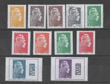 Timbre France -2018 Marianne d'YZ N° Y&T 5248 à 5258 Phil@poste (**) cote 73,00€