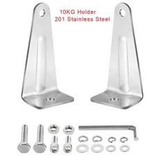 2Pcs Universal Mounting Brackets Side Holder For Straight Curved LED Light Bar