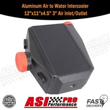 Aluminum Air To Water Intercooler 12x11x4.5 3 Air Inletoutlet Direct Fit