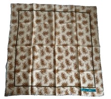 Vintage Anne Klein For Robinson/Golluber 100 Silk Scarf Made In Japan 26  x 26  