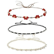 Cowboy Hat Band Women Men, Western Cowgirl Outfits Hat Belts, A-Pearl