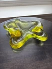 New ListingMid Century Yellow Art Blenko Glass Bowl – Bubble Freeform Biomorphic Dish