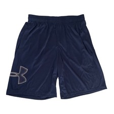 Under Armour Men's Tech Graphic Athletic Shorts Navy/White 409 , S