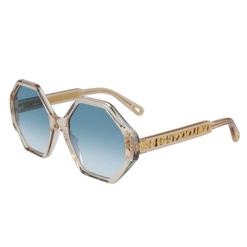 Chloé Willow Octagonal Sunglasses | Translucent | Gradient Lenses Luxe Parisian
