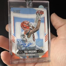 2021 Panini Score Autograph Tee Higgins #97 Cincinnati Bengals NFL Football