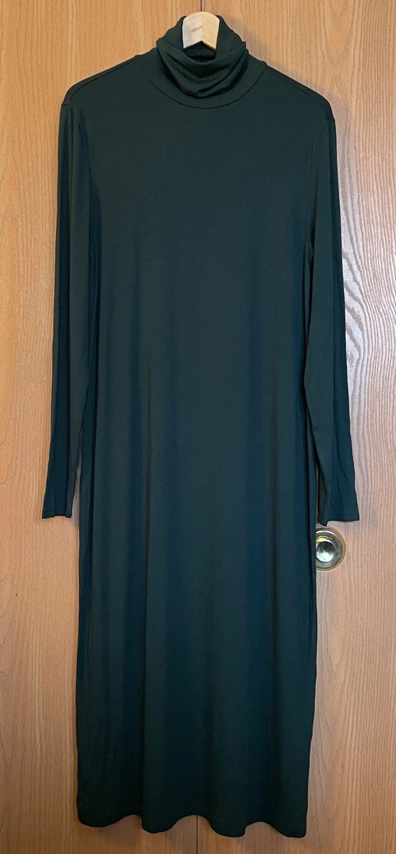 mint green and black dress Lime green cashmere blend turtleneck main image 1