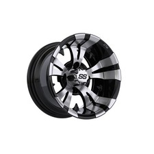 Gtw 12x7 Machined Black Vampire Wheel 34 Offset - Single Unit