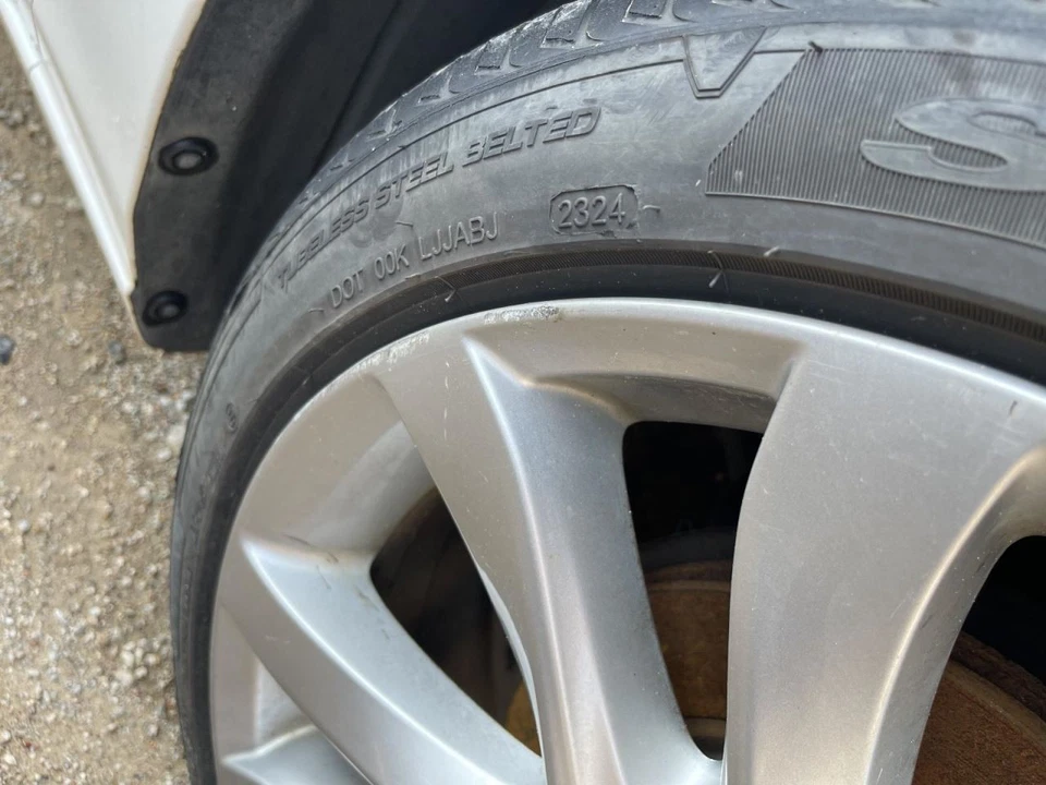 2014-2017 MAZDA 6 19x7.5 Bright Silver 10 Spoke Metallic Silver Wheel Rim 985258 - Image 3 of 3