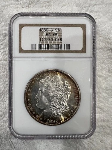 1880-S Morgan Silver Dollar NGC MS65