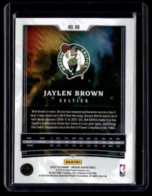 2022-23 Panini Origins Jaylen Brown #89 Boston Celtics | eBay 2022-23 Panini Origins Jaylen Brown #89 Boston Celtics | eBay