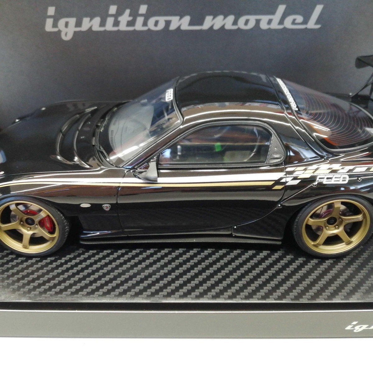 ignition model 1/18 scale Mazda RX-7 (FD3S) FEED Black ignition model 1/18 scale Mazda RX-7 (FD3S) FEED Black