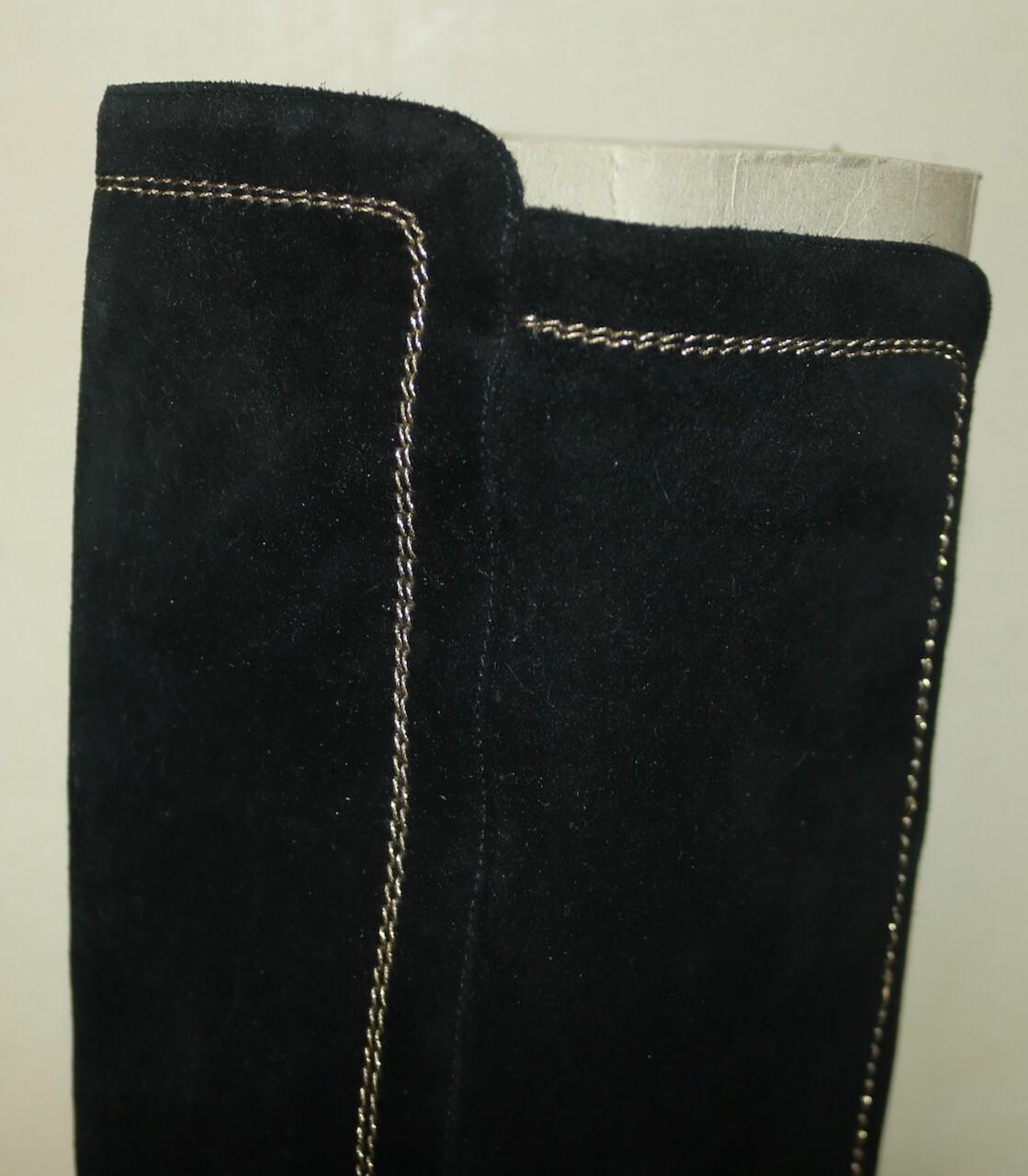 Stivali Yves Saint Laurent YSL neri scamosciati pull on 38 US 8