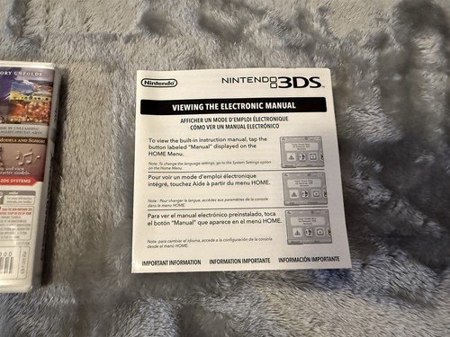 NINTENDO 3DS XENOBLADE CHRONICLES 3D CASE MANUAL NO GAME - Picture 5 of 5