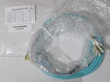 NEW LYNN LCX6FOM4-3M FIBEROPTIC PATCH CORD MULTIMODE OM4 6-FIBER LC